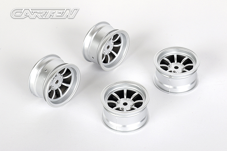 NBA263 8 Spoke Wheel +4mm (Silver)