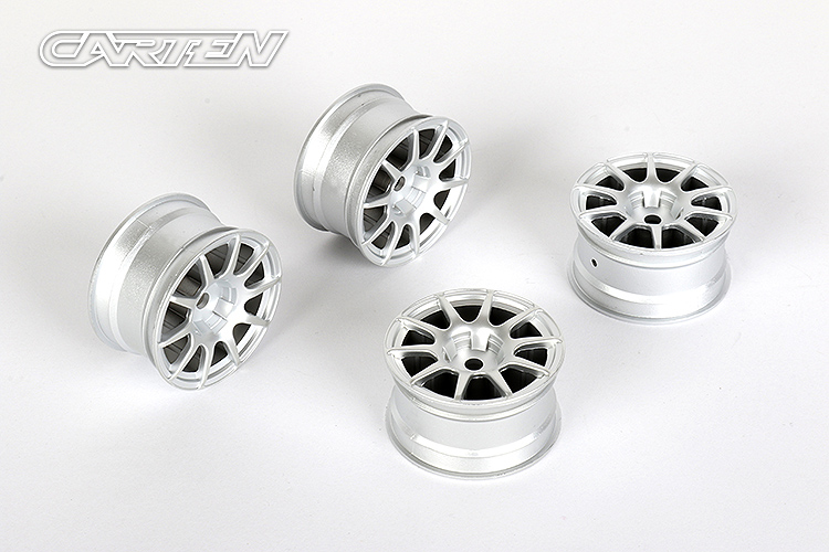 NBA266 10 Spoke Wheel +1mm (Silver)