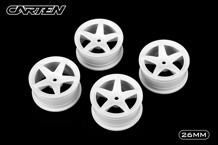 NHA451 5 Spoke Wheels White /26mm(ET-0mm)