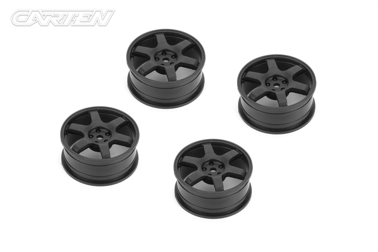 NHA481 6 Spoke Wheels Black /24mm(ET-0mm)