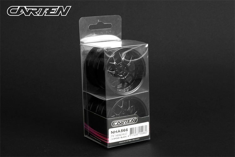 NHA566 OFFSET CHANGEABLE WHEEL SET(14 SPOKE/BLACK)